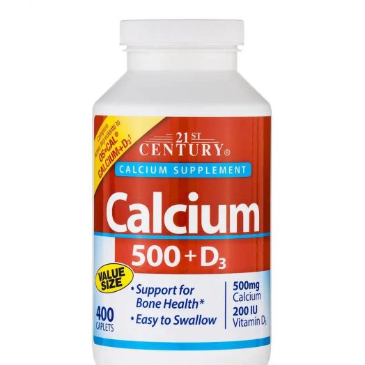 21st Century Calcium 500 + D3 - 400 Caplets