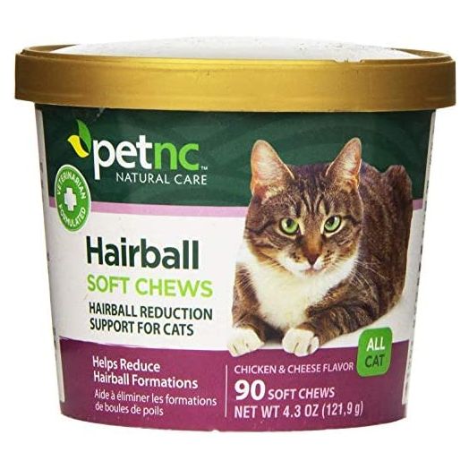 PetNC Natural Care Hairball Soft Chews for Cats, 90 Count (Pack of 2)