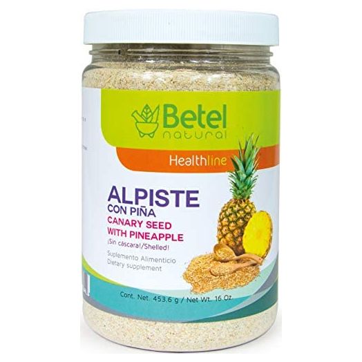 Leche de Alpiste with Pineapple by Betel Natural- No Silica- Great Source of Fiber - 16 Oz