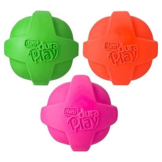 Hartz Dura Play Ball Size:Medium Pack of 3 for Small Breeds