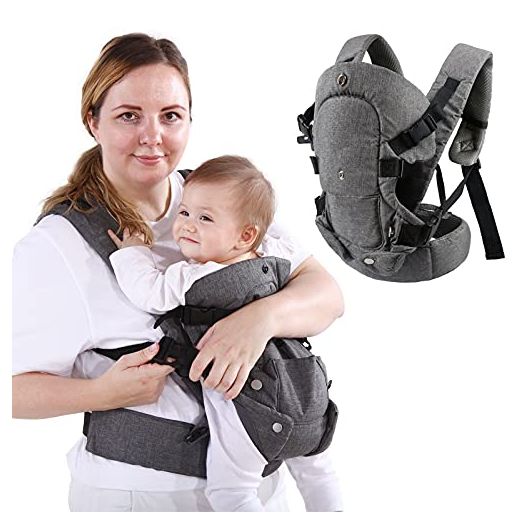 Baby Carrier, Convertible Soft Baby Carriers Ergonomic 4-in-1 with Breathable Air Mesh and All Adjustable Buckles for Newborn to Toddler