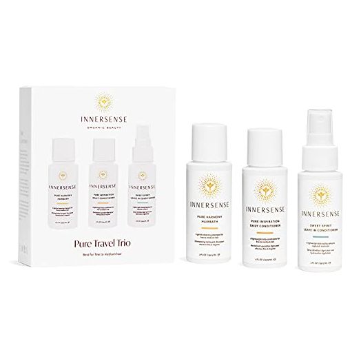 Innersense Organic Beauty, Natural Pure Harmony Travel Hair Trio, Non-Toxic, Cruelty-Free, Clean Haircare