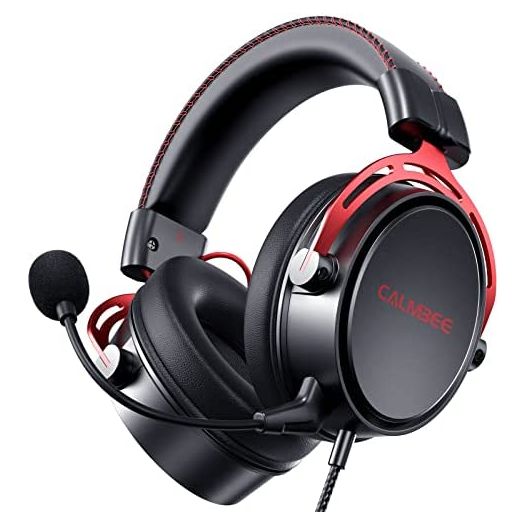 Gaming Headset for PS4 PC Xbox One PS5 Controller, Noise Cancelling Over Ear Headphones with Mic, Surround Sound Wired Gamer Headsets for Computer Laptop Mac Nintendo NES Games