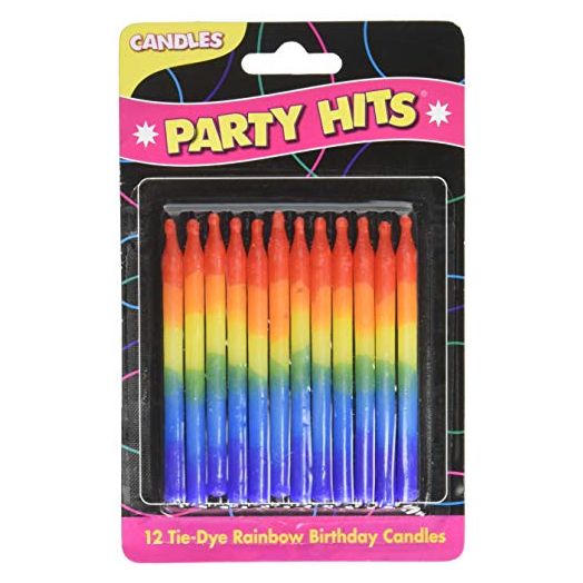 Cakesupplyshop Item#47uj, 12piece Cake Decoration Rainbow Candles