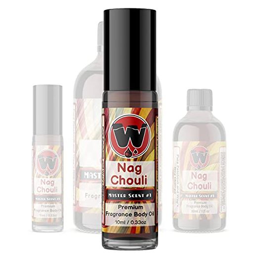 WagsMarket, Nag Champa Perfume Oil & Patchouli Essential Oil (0.33oz Roll On)