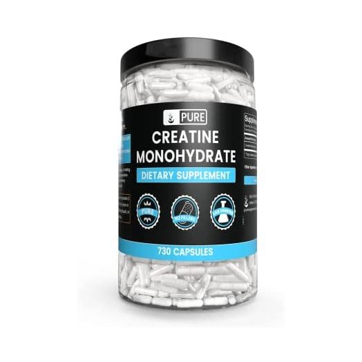 Pure Original Ingredients Creatine Monohydrate (730 Capsules) No Magnesium Or Rice Fillers, Always Pure, Lab Verified