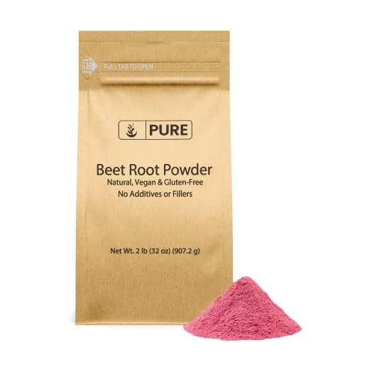 Pure Original Ingredients Beet Root Powder (2lb) Smoothies, Rich Color, Non-GMO, Folate