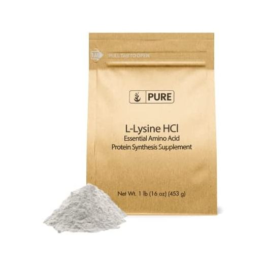 Pure Original Ingredients L-Lysine HCl (1lb) Alpha Amino Acid, Non-GMO, Gluten-Free