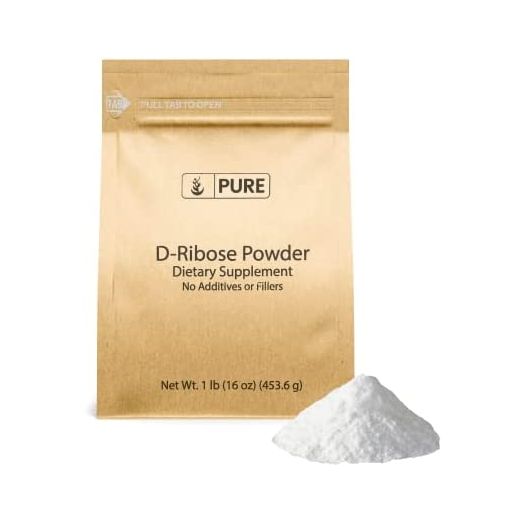Pure Original Ingredients D-Ribose (1lb) Nutritional Supplement, Non-GMO, Gluten-Free, Unflavored.