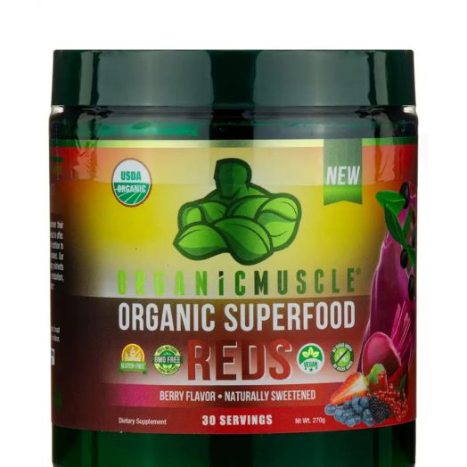 Organic Muscle Organic Superfood Reds, Berry Flavor - 270 Grams
