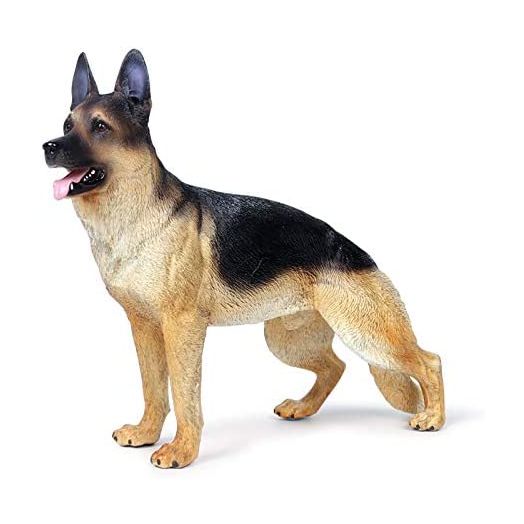 7.9 x 6.3 x 2.4 Inch German Shepherd Dog Simulation Dog Model for Action Figure Accessories Military Soldiers Mini Animal Figures Adult Gift