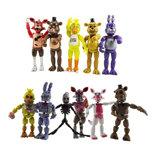 Toysvill Set of 11 pcs. fna Figures Action Toys Jointed Dolls Perfect Collection and Gift, About 6 inches
