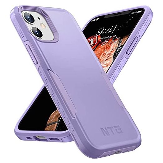 NTG Designed for iPhone 12 Case & iPhone 12 Pro Case, Heavy-Duty Tough Rugged Lightweight Slim Shockproof Protective Case for iPhone 12 6.1 Inch