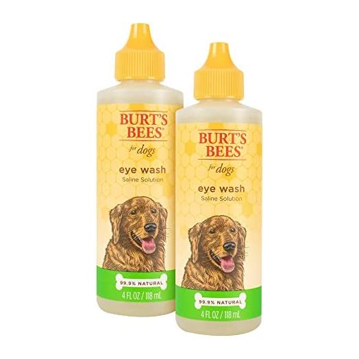 Burt's Bees for Dogs Natural Eye Wash with Saline Solution | Eye Wash Drops for All Dogs and Puppies | Dog Eye Cleaner Eye Wash | Cruelty Free, Made in USA, 4 Oz -2 Pack