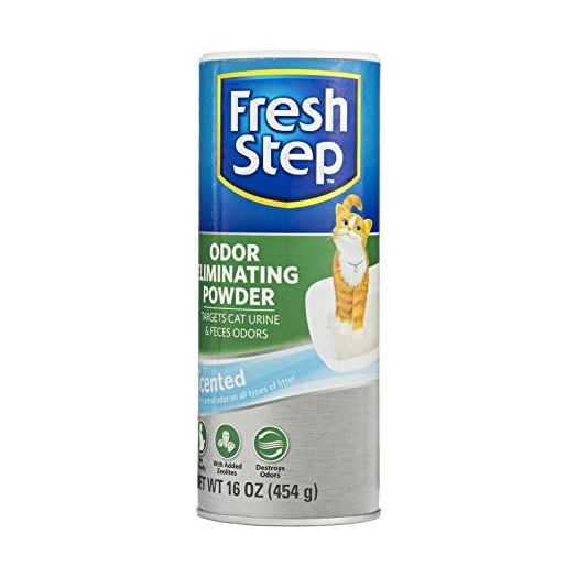 Fresh Step Cat Litter Box Odor Eliminating Spray and Powder- Cat Deodorizer Spray, Odor Eliminating Powder - Odor Neutralizing Cat Products for All Cat Litter - Easy to Use