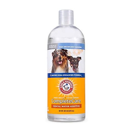 Arm & Hammer Complete Care Fresh Dental Water Additive for Dogs and Cats - Dog Water Additive, Dog Mouth Wash, Dog Dental Rinse, PetWater Additive, Cat Dental Care Bad Breath, Cat Supplies