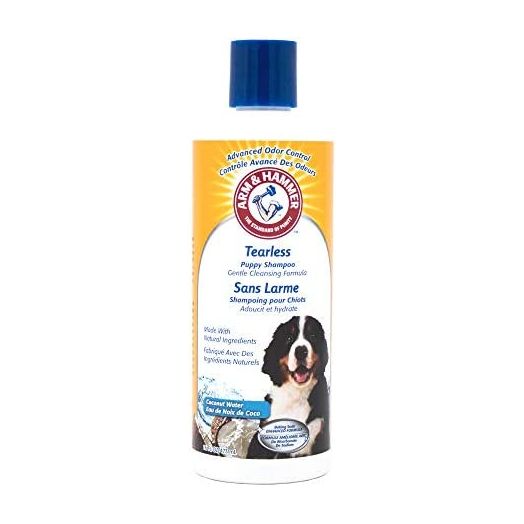 Arm & Hammer for Pets Tearless Puppy Shampoo | Tearless Dog Shampoo for Puppies Gently Cleans & Deodorizes | Fresh Coconut Water Scent That All Dogs Love, 16 oz