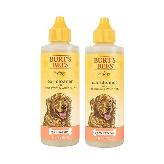 Burt's Bees for Dogs Natural Ear Cleaner with Peppermint and Witch Hazel | Effective & Gentle Dog Ear Cleaning Solution for All Dogs and Puppies | Made in USA