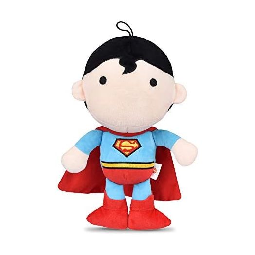DC Comics for Pets Superman Large Plush Figure Dog Toy | Squeaky Plush Dog Chew Toy for All Dogs | Fun, Soft, and Safe Jumbo Size Superman Dog Toy, 12 Inch