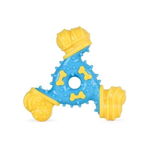 Arm & Hammer for Pets Nubbies TriBone Dog Dental Toy| Best Dog Chew Toy for Moderate Chewers | Dog Dental Toy Helps Reduce Plaque & Tartar | Peanut Butter Flavor Baking Soda