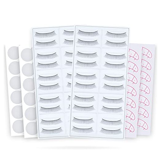 SRCKFIZ 20 Pairs Practice Lashes for Eyelash Extensions Training Kit
