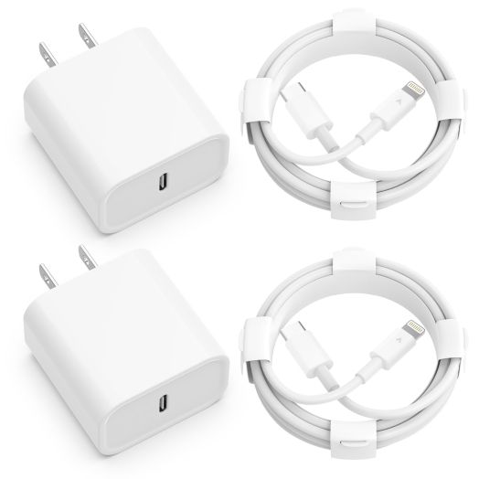 USB C Charger Phone Charger Fast Charging 2Pack 20W PD Type C Wall Fast Charger Adapter with 6FT USB C to Lightning Cable for iPhone 14Pro Max/13 Pro Max/12 Pro/11 Pro/XR/XS Max/X/8/SE