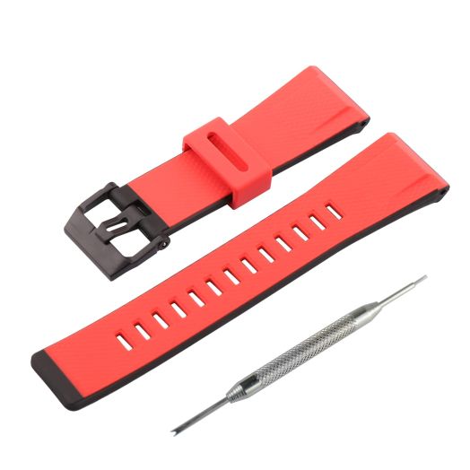 JETHENG 24mm Resin Watch strap Compatible with Casio G-Shock GA-2000 PRW-6600 PRG-600 650 Men's outdoor sports rubber watch with wristband Buckle