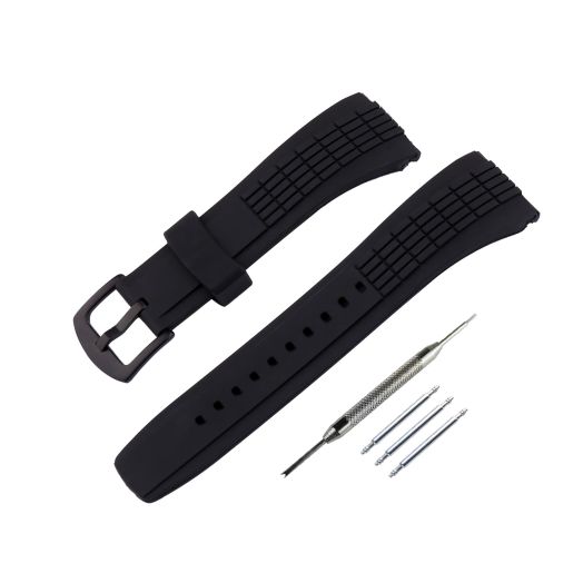 Topuly 26mm men's Rubber Watch Strap compatible with SEIKO VELATURA/SRH series SRH006 SPC007 Outdoor Watch Strap Watch Wirstband Bracelet for Men and Women