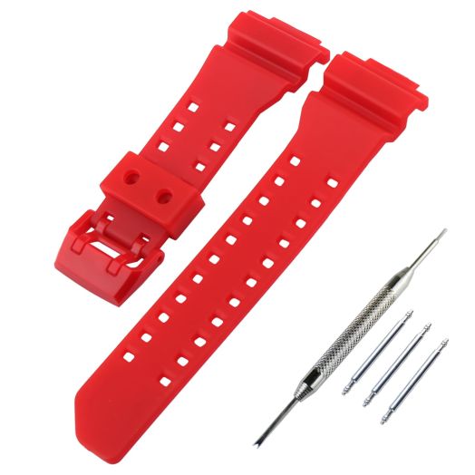 Topuly Resin Watch Band Replacement Fits Casio G-Shock GA400 GA-400 GA400-1A GBA400 GA400GB-1A BIG CASE Watch Strap Watch Wirstband Bracelet for Men and Women