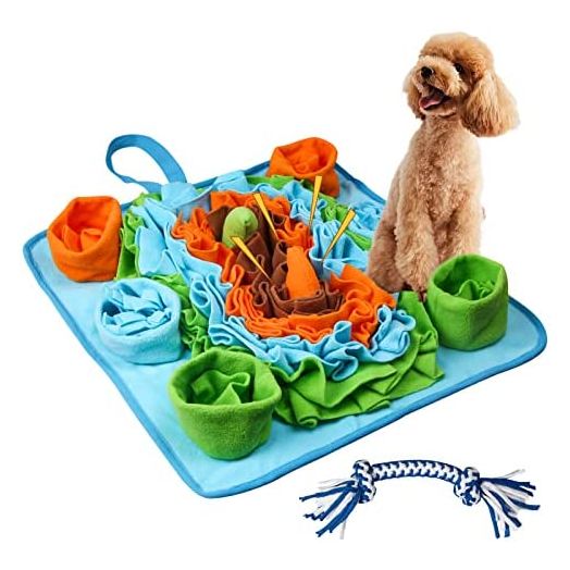 Pet Snuffle Mat for Dogs Interactive Snuffle Mat for Medium Small Dog & Cat - Sniff Mat for Dogs Enrichment Puppies Activity Mat for Stress Relief and Encourages Natural Foraging Skills