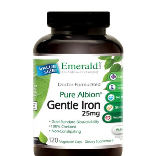 Emerald Pure Albion Gentle Iron 25 mg - 120 Vegetable Capsules