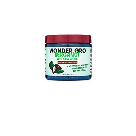 Wonder Gro Bergamot with Shea Butter Hair Grease Styling Conditioner, 12 Fl Oz