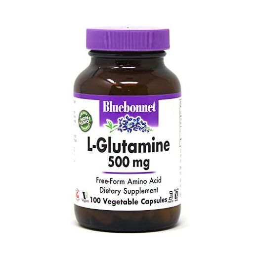 Bluebonnet Nutrition L-Glutamine 500mg, Soy-Free, Gluten-Free, Vegan