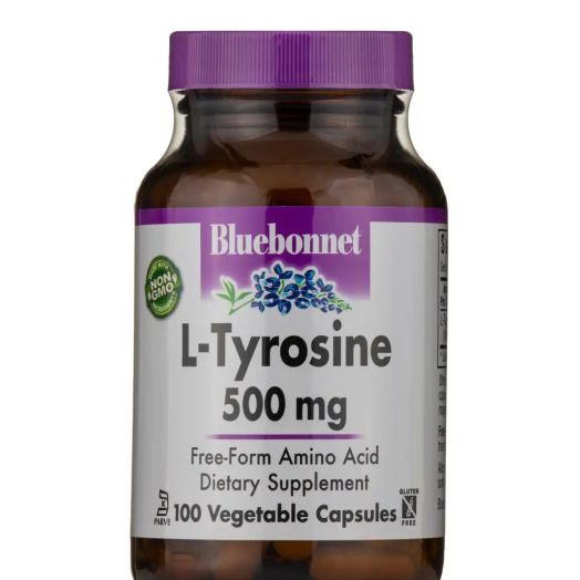 Bluebonnet Nutrition L-Tyrosine 500 mg - 100 Vegetable Capsules