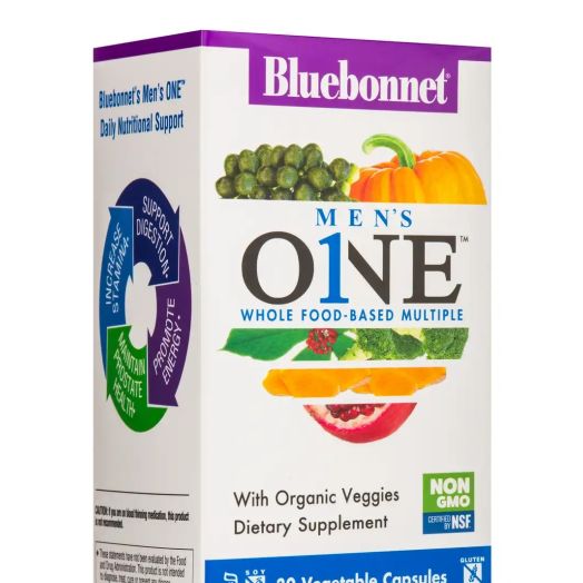 Bluebonnet Nutrition Men's One Whole Food-Based Multiple - 30 Vegetable Capsules