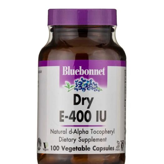 Bluebonnet Nutrition Dry E-400 IU - 100 Vegetable Capsules