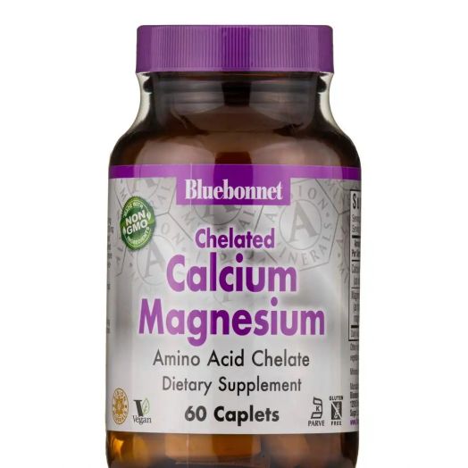 Bluebonnet Nutrition Chelated Calcium Magnesium - 60 Caplets