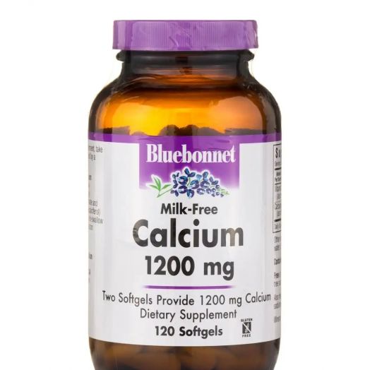 Bluebonnet Nutrition Calcium 1200 mg Plus Vitamin D3 400 IU (Milk-Free) - 120 Softgels