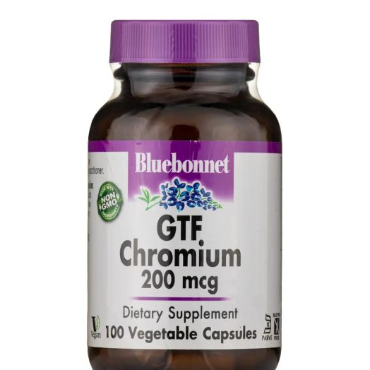 Bluebonnet Nutrition GTF Chromium 200 mcg - 100 Vegetable Capsules