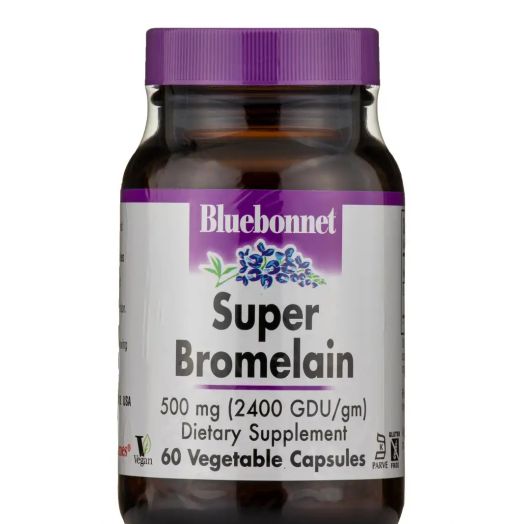 Bluebonnet Nutrition Super Bromelain 500 mg - 60 Vegetable Capsules
