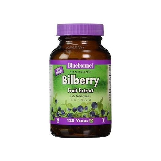 Bluebonnet Standardized Bilberry Fruit Extract, 120 Ct