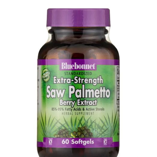 Bluebonnet Nutrition Extra-Strength Saw Palmetto Berry Extract - 60 Softgels
