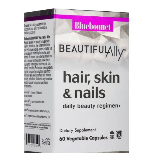 Bluebonnet Nutrition Beautiful Ally Hair, Skin & Nails - 60 Vegetable Capsules
