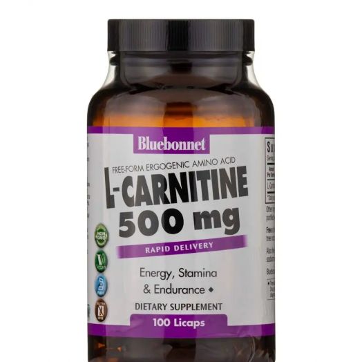 Bluebonnet Nutrition L-Carnitine 500 mg - 100 LiCaps