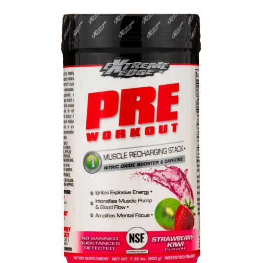 Bluebonnet Nutrition Extreme Edge Pre Workout, Strawberry Kiwi Flavor - 1.32 lb (600 Grams)
