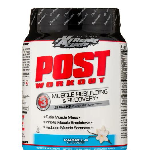 Bluebonnet Nutrition Extreme Edge Post Workout, Vanilla Flavor - 1.12 lb (510 Grams)