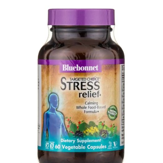Bluebonnet Nutrition Targeted Choice Stress Relief - 60 Vegetable Capsules