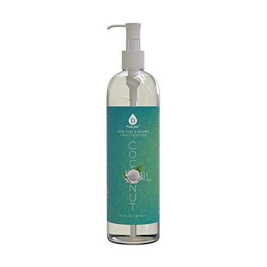 Pursonic 100% Pure Oil for Massages, Therapeutic Recipes & Essential Oils, Fractionated Coconut, 16 Fl Oz