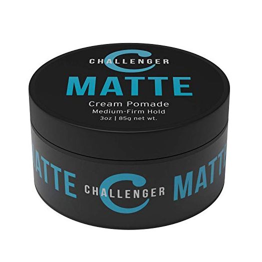 Challenger Matte Cream Pomade, 3 Ounce, Medium Firm Hold