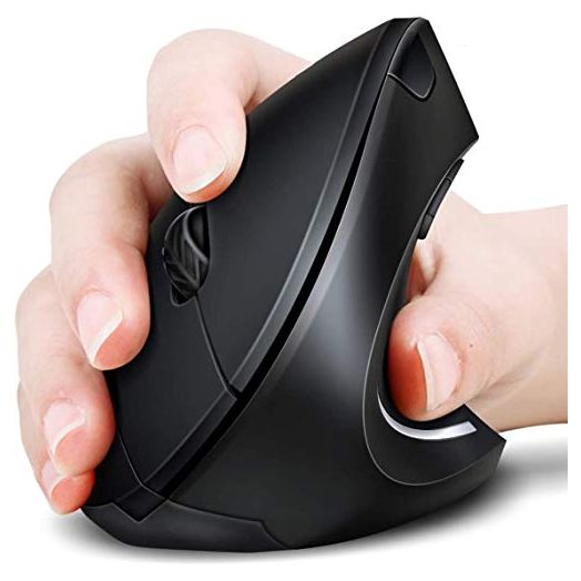 Ergonomic Mouse Wireless Mice,2.4G Computer Cordlees Mouse 6 Buttons 3 Adjustable DPI 800/1200/1600 Levels,Vertical Mouse for PC,Desktop,Laptop